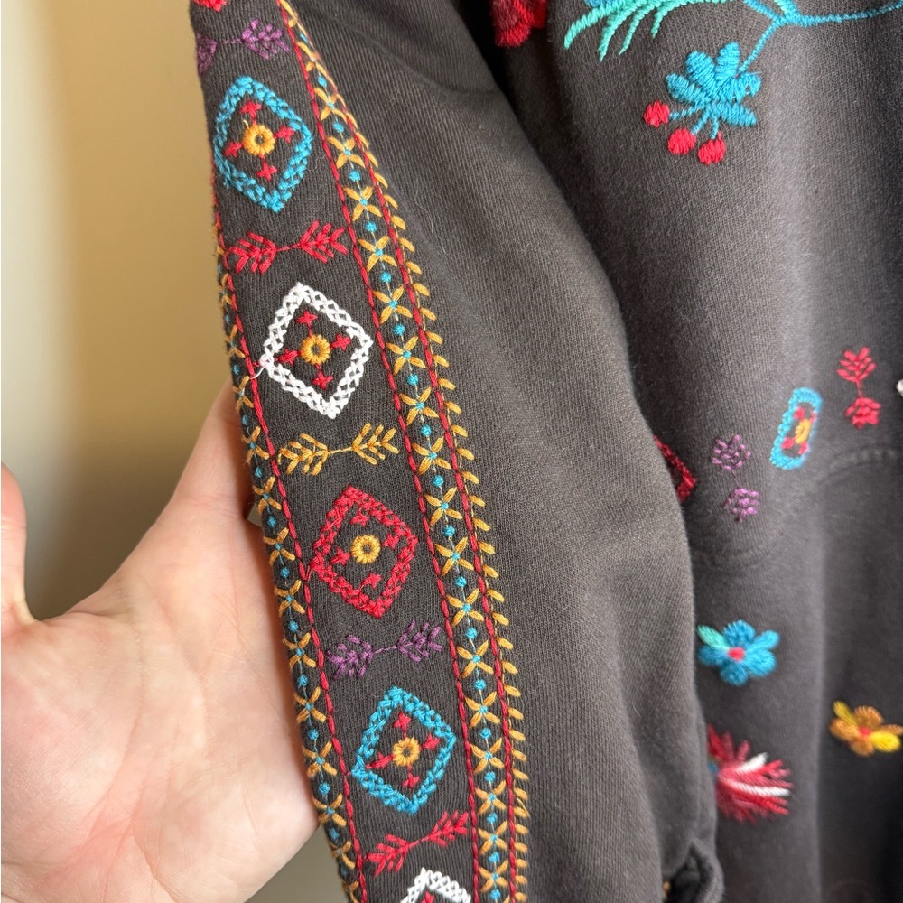 Vintage Johnny Was Brown Floral Embroidered Jacket - Excellent condition! - Picture 4 of 6
